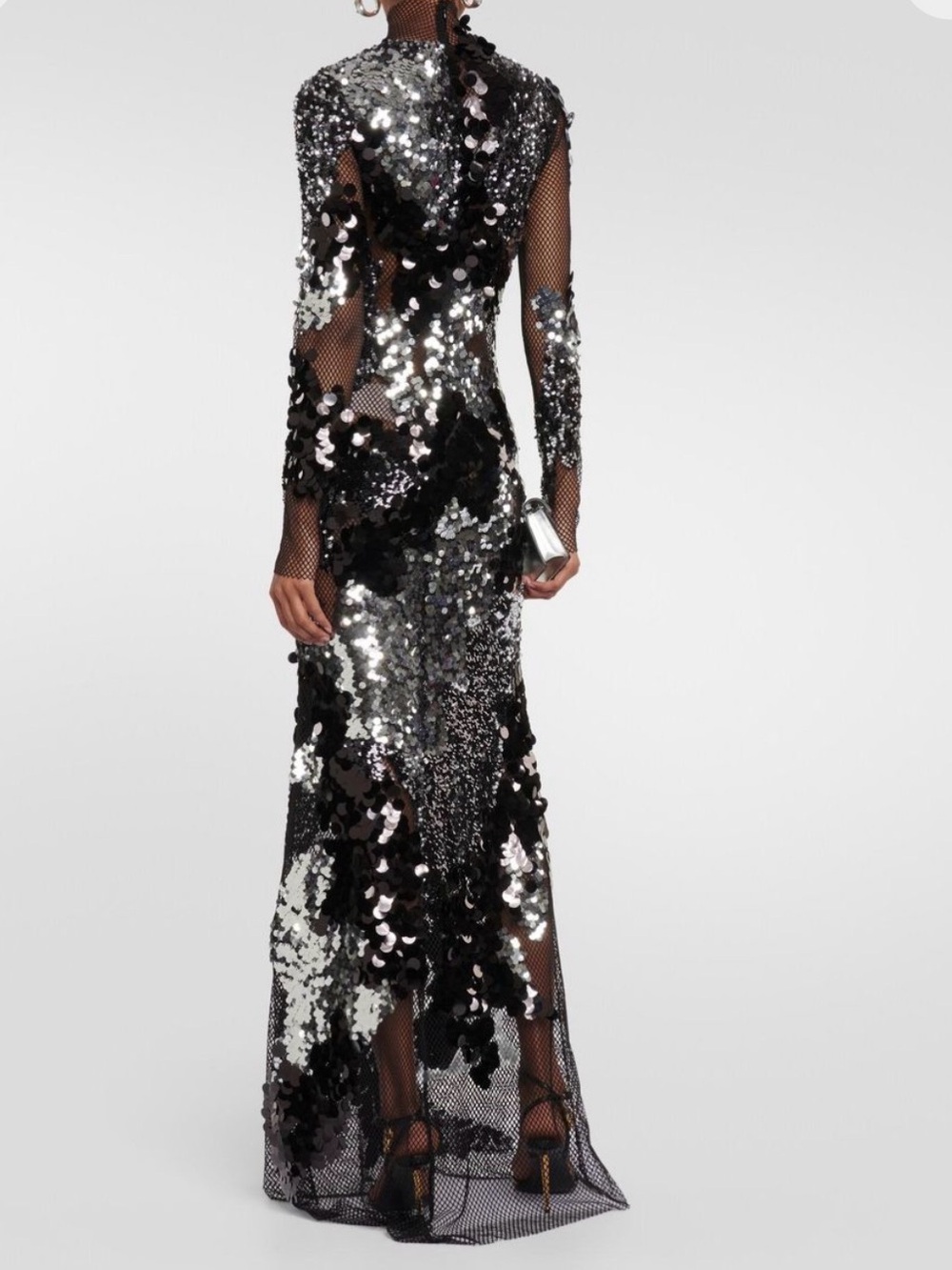Tom Ford Black Sequin Long-Sleeve Gown 🤩 - Picture 2 of 11